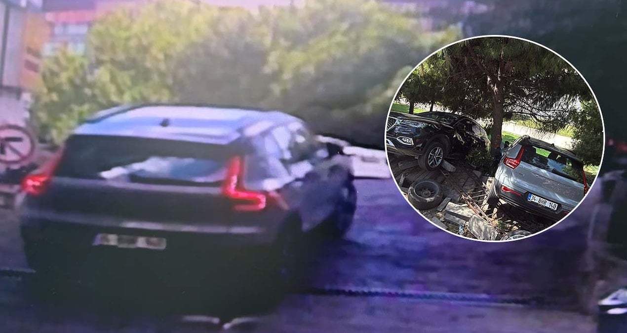 istanbulun gobeginde otoparktan cikan surucu ortaligi birbirine katti hEbOQJgn